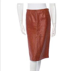 Malo Leather Pencil Skirt